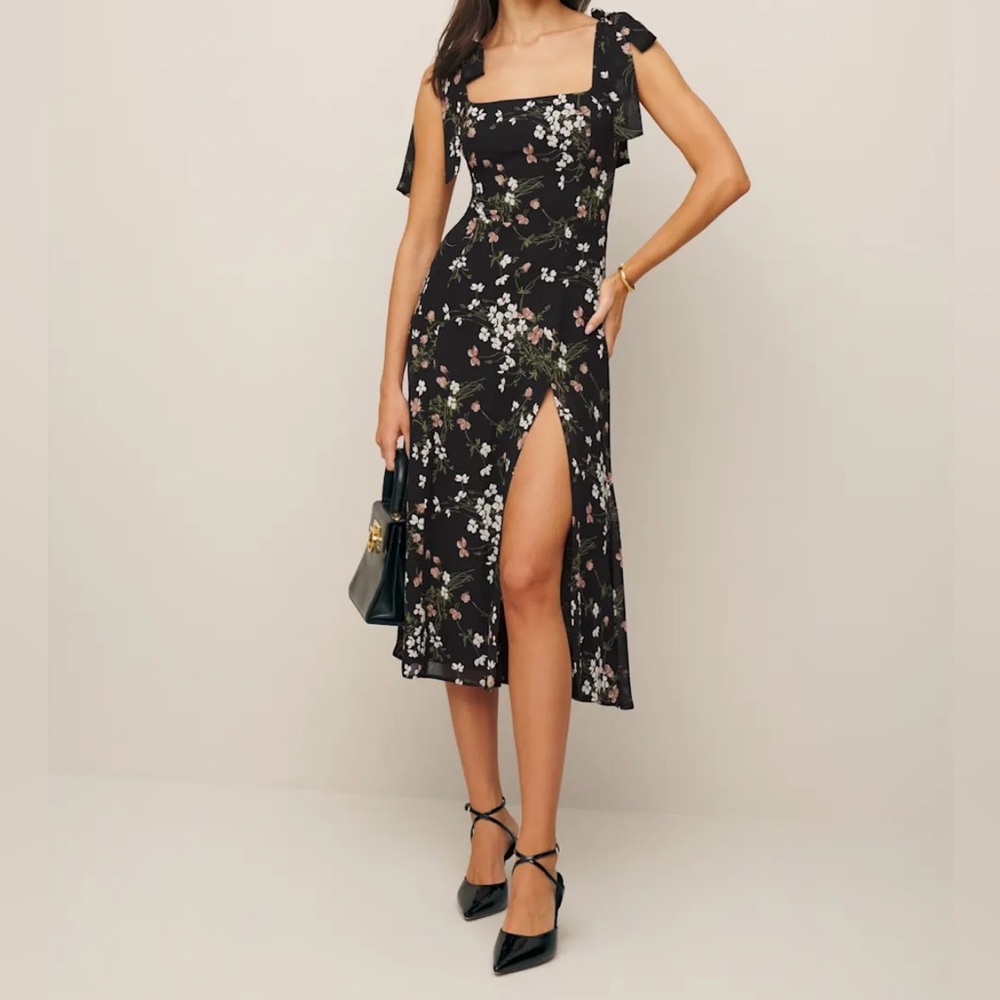 Reformation Twilight Dress - Sagittarius- multi/floral - 6